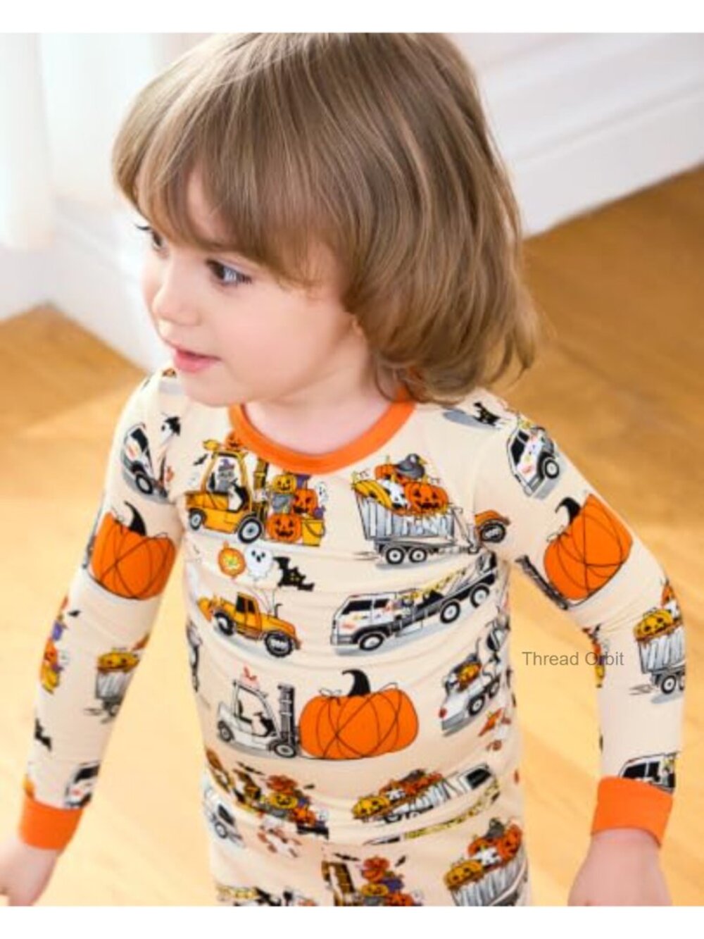 Bamboo Viscose Toddler Pajama Set Long Sleeve Fitted 2 Piece Kids Sleepwear - Picture 4 of 6